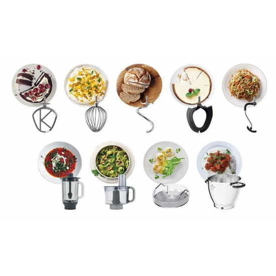 KCL95.424SI میکسەری ستاند ٦ لیتری پرۆفیشناڵ بە ١١ هاوپێچی جیاواز لە کێنوودەوە