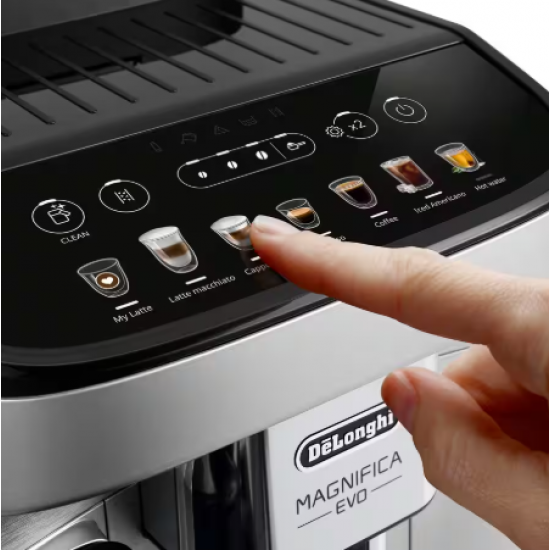 Ecam 290.85 De'Longhi Magnifica EVO fully automatic coffee machine with 7 hot and cold beverage options