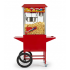 Commercial popcorn machine with a classic trolley design