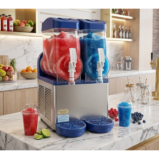 Slush Dual 2*12 Liter Cooler – Professional performance with powerful cooling and economical consumption