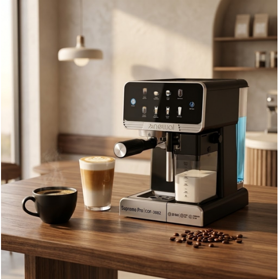 COF-3882  Newal Automatic Espresso Machine 8-in-1 – Coffee Maker & Cappuccino Machine