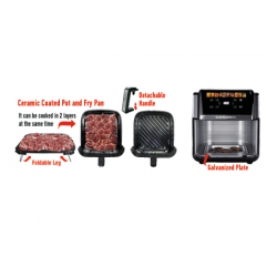 GAF-889 Gosonic 9L Air Fryer with Top and Bottom Heating Elements