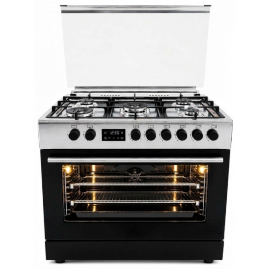  K 100 Kozano 5-Burner Gas Cooker (90*60) with Oven – More Power for Every Dish