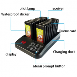 Smart Wireless Customer Paging System (16 Pagers) – Streamline Orders and Elevate Your Service