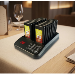 Smart Wireless Customer Paging System (16 Pagers) – Streamline Orders and Elevate Your Service