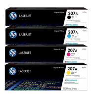 HP 207A Full Set Original Standard Capacity Toner Cartridges (4 Pack)  HP 207A Full Set Original Standard Capacity Toner Cartridges (4 Pack)