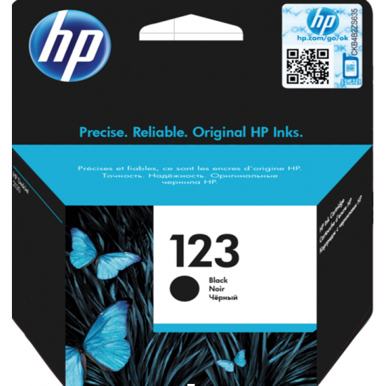 کارتێژی ڕەنگی ئەسڵی HP 123 ڕەش (F6V17AE) کارتێژی ڕەنگی ئەسڵی HP 123 ڕەش (F6V17AE)