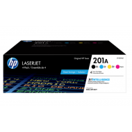 HP 201A 4-pack Black/Cyan/Magenta/Yellow Original LaserJet Toner Cartridges, CF400AQ1 HP 201A 4-pack Black/Cyan/Magenta/Yellow Original LaserJet Toner Cartridges, CF400AQ1