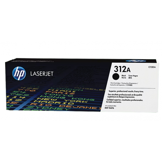 HP 312A ڕەش کارتێژی تۆنەر لەیزەرجێت ئەسڵی، CF380A HP 312A ڕەش کارتێژی تۆنەر لەیزەرجێت ئەسڵی، CF380A