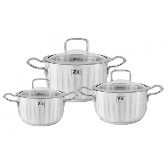ZCS-1516 طقم طناجر زيو ستانلس ستيل متعدد الاحجام