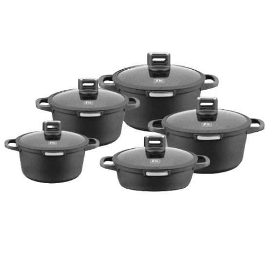 zcs-8620 Zio High-quality 5-piece cookware set for healthy and easy cooking