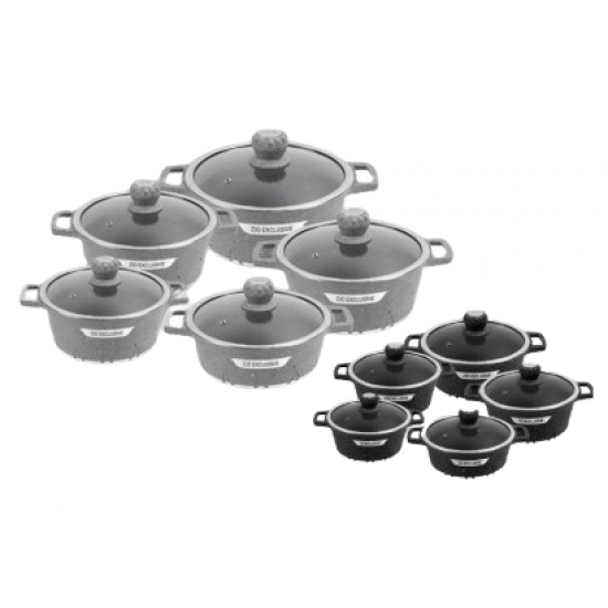 zcs-7145 Zio High quality granite coated 5-piece cookware set zcs-7145 Zio High quality granite coated 5-piece cookware set