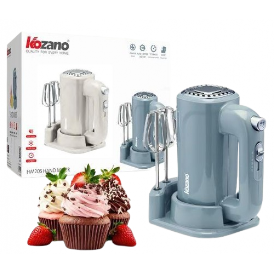 HM 205 Kozano Hand Mixer – Power and optimal performance for preparing cakes and desserts. HM 205 Kozano Hand Mixer – Power and optimal performance for preparing cakes and desserts.