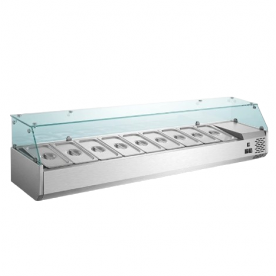 VRX1800-335 ستاندی نمایشی پێشبڕکێی سارد لەگەڵ ٩ قاپ - نهێنی میوانداری مۆدێرن VRX1800-335 ستاندی نمایشی پێشبڕکێی سارد لەگەڵ ٩ قاپ - نهێنی میوانداری مۆدێرن