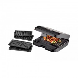 Double plate barbecue grill  "snack mate" Trisa with 3 Different Shapes 850W Double plate barbecue grill  "snack mate" Trisa with 3 Different Shapes 850W