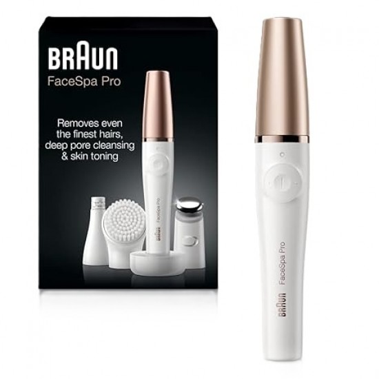 911 BR/WHT ئامێری لابردنی مووی دەموچاو و پاککردنەوەی پێستی براون