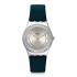 Swatch Watch YLS211 For Women - Analog Display, Leather Band - Blue