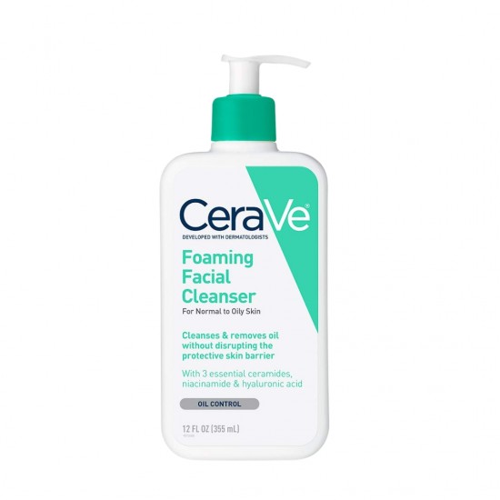 منظف الوجه الرغوي 12 أونصة CeraVe منظف الوجه الرغوي 12 أونصة CeraVe