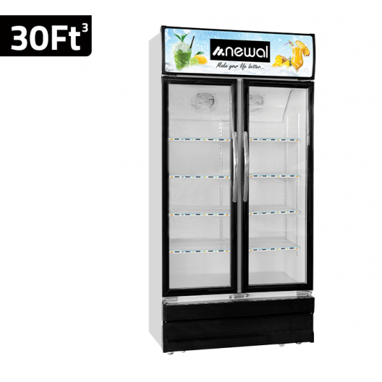 BTL-610 newal Vertical Bottle DOUBLE DOOR  Cooler 30 feet