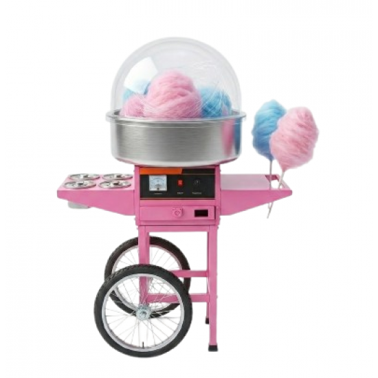 Professional Pink Cotton Candy Machine - Mobile cotton candy cart Edition