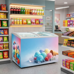 FRZ-439 NEWAL - 16 Cu.ft Ice Cream Display Freezer with Tropical Compressor – Fast Freezing Dual Function with Lock FRZ-439 NEWAL - 16 Cu.ft Ice Cream Display Freezer with Tropical Compressor – Fast Freezing Dual Function with Lock