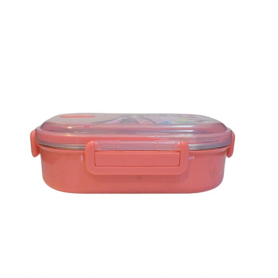 حافظة طعام مكونه من قسمين وملعقة Lunch Box حافظة طعام مكونه من قسمين وملعقة Lunch Box