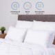 Solid Pillow 40*80 cm Memory foam 2 pieces by Komfortec Solid Pillow 40*80 cm Memory foam 2 pieces by Komfortec