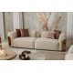 Modern living room set: a beige velvet upholstered chair and a sofa 3 pieces Modern living room set: a beige velvet upholstered chair and a sofa 3 pieces