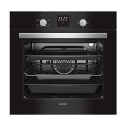 B6302UGRSP 60cm Black Gas Oven by Simfer B6302UGRSP 60cm Black Gas Oven by Simfer