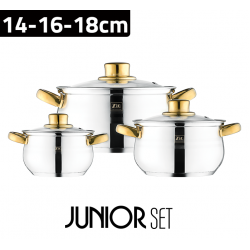 ZCS-1118 Steel  سێتی مەنجەڵی چێشت لە ستیلی بەرگر 3 دانە ZIO  ZCS-1118 Steel  سێتی مەنجەڵی چێشت لە ستیلی بەرگر 3 دانە ZIO