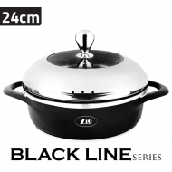 ZLC-8002\T24 Newal Black Line Low Casserole 24 cm ZLC-8002\T24 Newal Black Line Low Casserole 24 cm