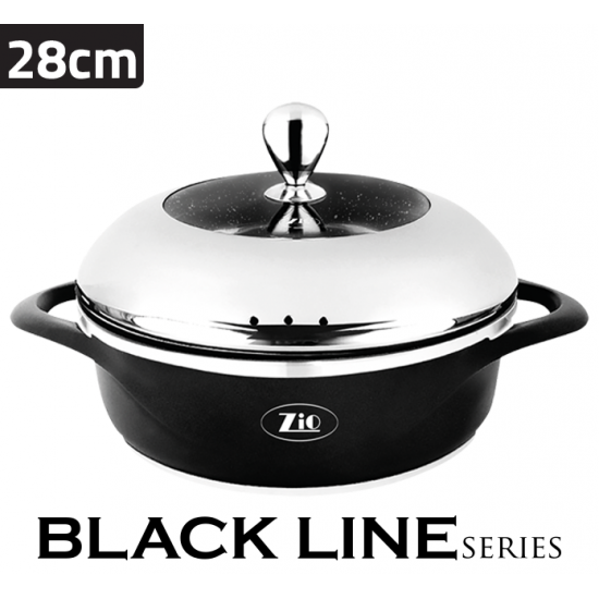 ZLC-8002\T28 Newal Black Line Low Casserole 28 cm ZLC-8002\T28 Newal Black Line Low Casserole 28 cm