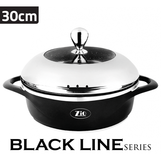 ZLC-8002\T30 Newal Black Line Low Casserole 30 cm ZLC-8002\T30 Newal Black Line Low Casserole 30 cm