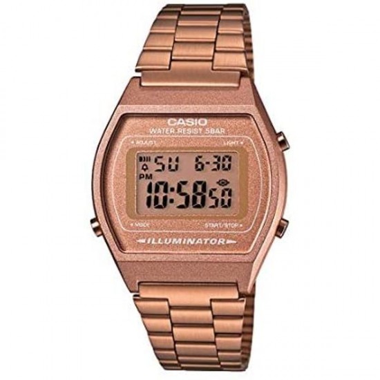 Casio Watch B640WC-5ADF For Unisex - Digital Display, Stainless Steel Band - Pink Casio Watch B640WC-5ADF For Unisex - Digital Display, Stainless Steel Band - Pink
