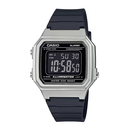 Casio W-217HM-7BVDF ڕەش دیجیتاڵ - کاتژمێری یەک ڕەگەز Casio W-217HM-7BVDF ڕەش دیجیتاڵ - کاتژمێری یەک ڕەگەز