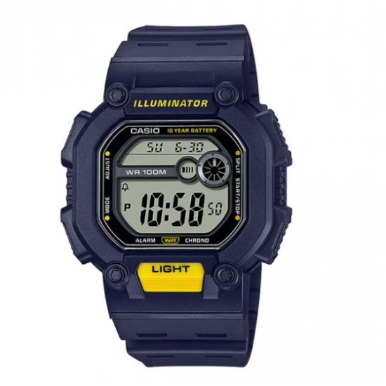 ﻿Casio W-737H-2AVDF Youth Illuminator Sports Resin Belt Watch 