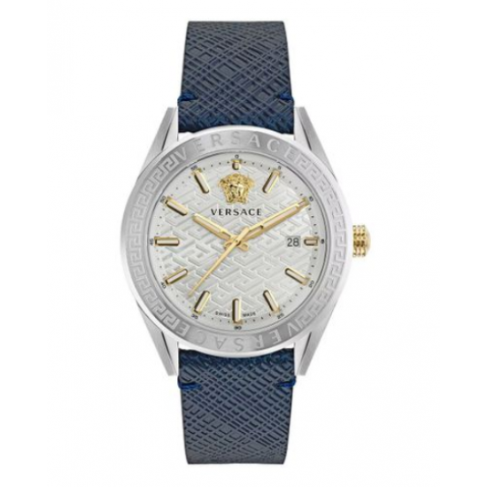ساعة فيرسس فيرساتشي VE6A00123 للرجال - شاشة انالوج، سوار جلد - كحلي Versus Versace Watch ساعة فيرسس فيرساتشي VE6A00123 للرجال - شاشة انالوج، سوار جلد - كحلي Versus Versace Watch