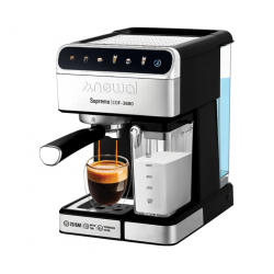 COF-3880 NEWAL Coffee machine 6*1 Italian pump 20 bar with milk tank and water tank  COF-3880 NEWAL Coffee machine 6*1 Italian pump 20 bar with milk tank and water tank