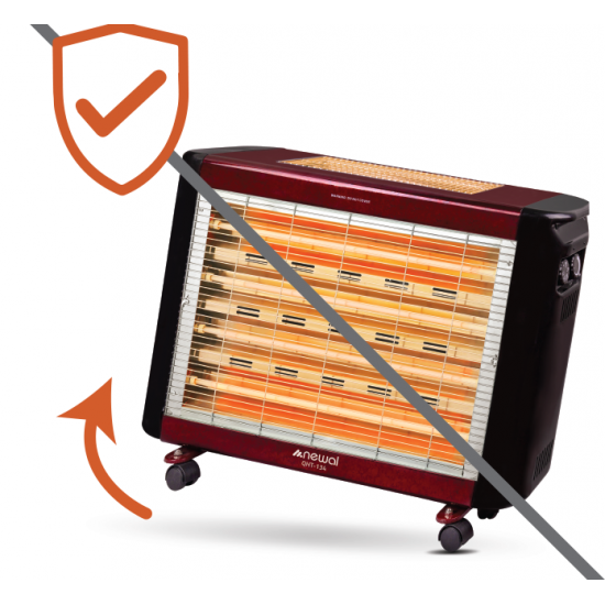 QHT-134/04  Newal Quartz Heater Equipped with 6 strong bars