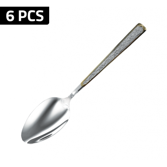 ZCT-4100 سێتی کەوچکی چێشت ٦ پارچەیی زیۆ ZCT-4100 سێتی کەوچکی چێشت ٦ پارچەیی زیۆ