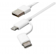 كيبل شاومي 2 في 1 Mi USB Cable Micro USB to Type C 100 cm-